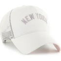 casquette-trucker-beige-et-rose-offside-dt-soft-glow-script-new-york-yankees-mlb-47-brand