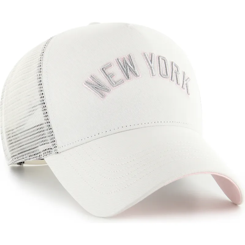 beige-och-rosa-trucker-keps-offside-dt-soft-glow-script-fran-new-york-yankees-mlb-av-47-brand