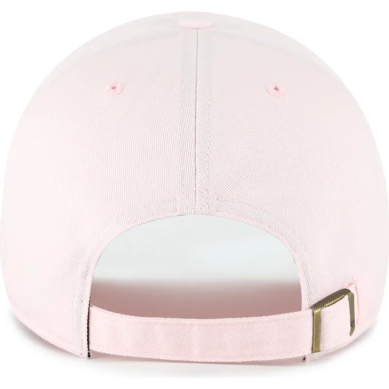 gorra-curva-rosa-ajustable-con-logo-rosa-clean-up-no-loop-label-de-new-york-yankees-mlb-de-47-brand