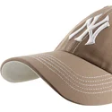 casquette-courbee-marron-ajustable-clean-up-contrast-stitch-new-york-yankees-mlb-47-brand