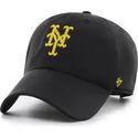 svart-justerbar-kurvad-keps-clean-up-eight-bit-hero-fran-new-york-mets-mlb-av-47-brand