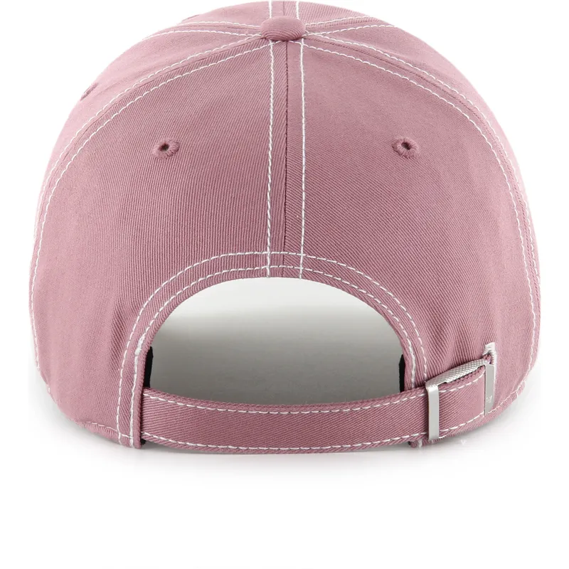rosa-justerbar-keps-med-bojd-skarm-clean-up-contrast-stitch-los-angeles-dodgers-mlb-fran-47-brand