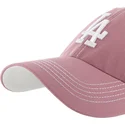 47-brand-curved-brim-clean-up-contrast-stitch-los-angeles-dodgers-mlb-pink-adjustable-cap