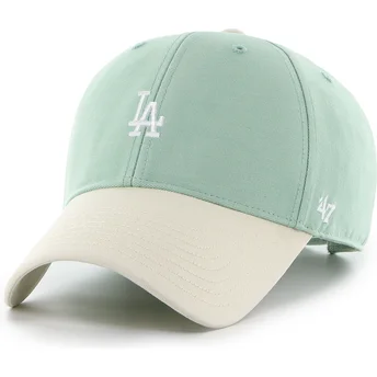 47 Brand Curved Brim MVP Base Runner Two Tone Legend Los Angeles Dodgers MLB Green Adjustable Cap
