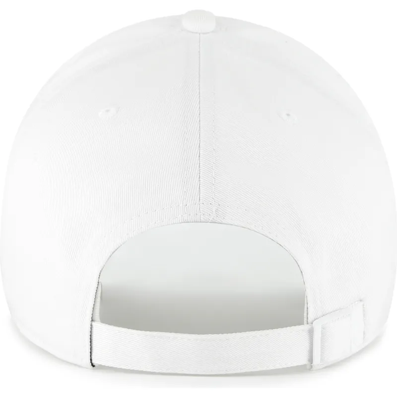 47-brand-curved-brim-white-logo-clean-up-contemporary-two-tone-new-york-yankees-mlb-white-adjustable-cap