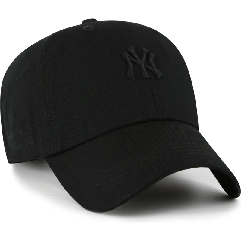 czarna-regulowana-czapka-z-zakrzywionym-daszkiem-z-czarnym-logo-clean-up-contemporary-two-tone-new-york-yankees-mlb-od-47-brand