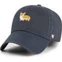 casquette-courbee-bleue-marine-ajustable-clean-up-dog-base-runner-icon-47-brand