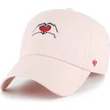 casquette-courbee-rose-ajustable-clean-up-love-base-runner-icon-47-brand