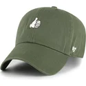 casquette-courbee-verte-ajustable-clean-up-thumbs-up-base-runner-icon-47-brand