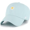 cappellino-curvo-azzurro-chiaro-regolabile-flower-clean-up-nature-base-runner-icon-di-47-brand