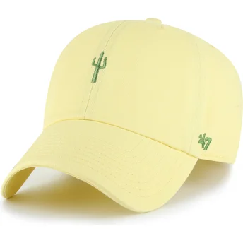 Cappellino curvo giallo regolabile Cactus Clean Up Nature Base Runner Icon di 47 Brand