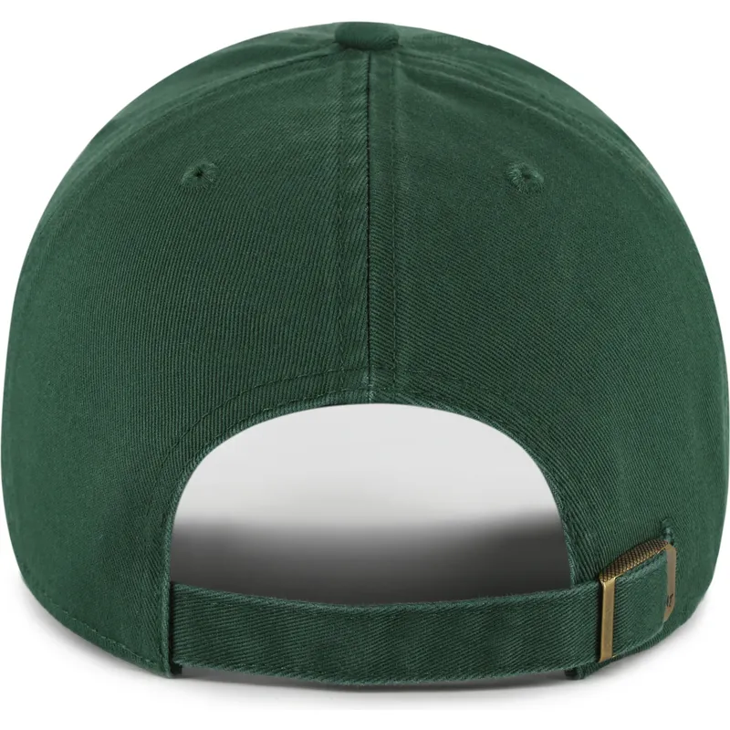 cappellino-curvo-verde-regolabile-out-of-office-phrase-clean-up-base-runner-icon-di-47-brand
