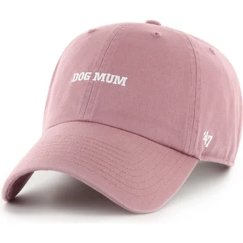 Cappellino curvo rosa regolabile Dod Mum Phrase Clean Up Base Runner Icon di 47 Brand