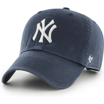 Casquette courbée bleue marine ajustable Clean Up New York Yankees MLB 47 Brand