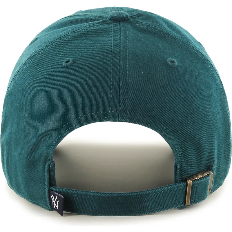 casquette-courbee-verte-ajustable-clean-up-pacific-green-new-york-yankees-mlb-47-brand