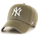 casquette-courbee-verte-ajustable-clean-up-sandalwood-new-york-yankees-mlb-47-brand