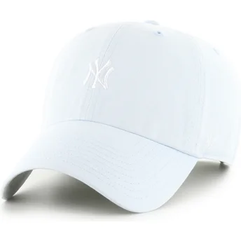 Ljusblå böjd justerbar keps Clean Up Base Runner New York Yankees MLB av 47 Brand