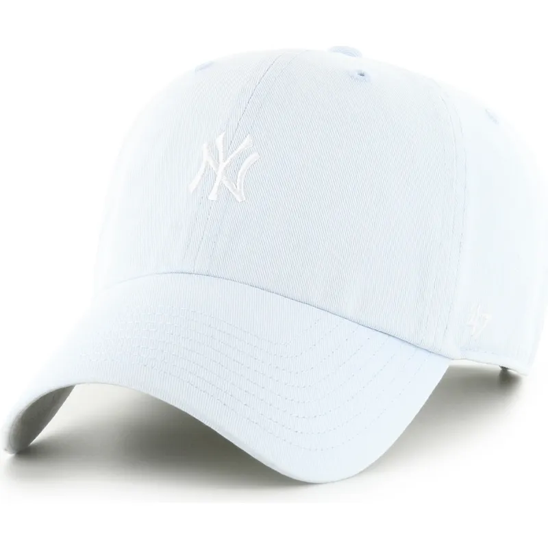 cappellino-curvo-azzurro-chiaro-regolabile-clean-up-base-runner-dei-new-york-yankees-mlb-di-47-brand