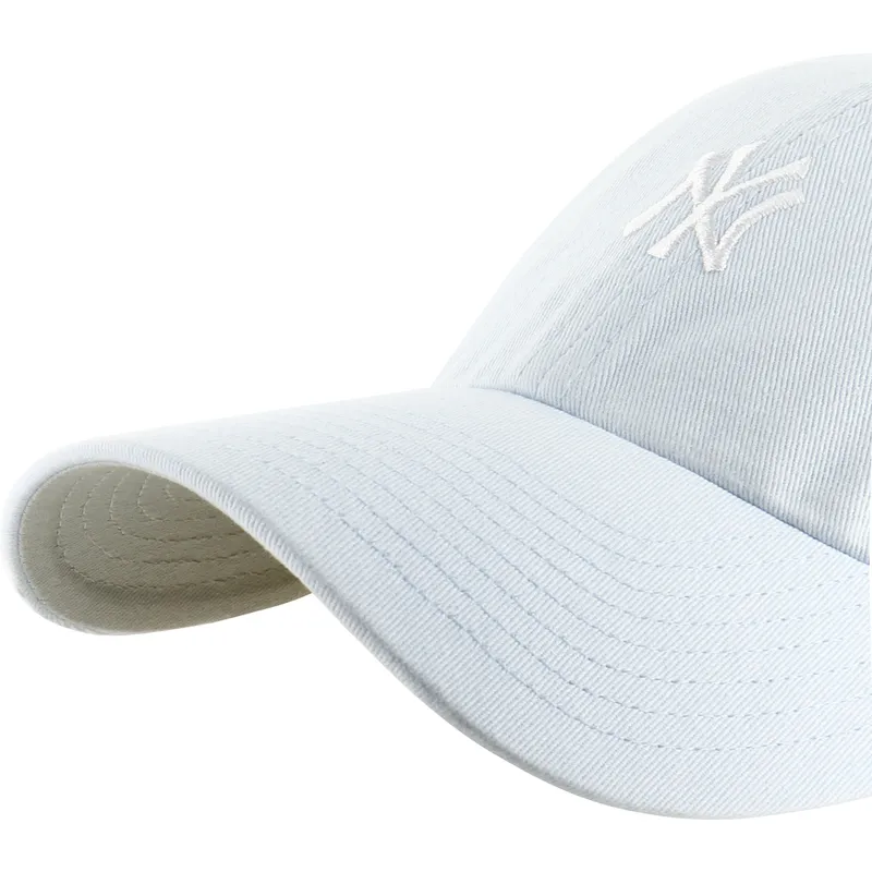 cappellino-curvo-azzurro-chiaro-regolabile-clean-up-base-runner-dei-new-york-yankees-mlb-di-47-brand