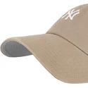 casquette-courbee-marron-ajustable-clean-up-base-runner-new-york-yankees-mlb-47-brand