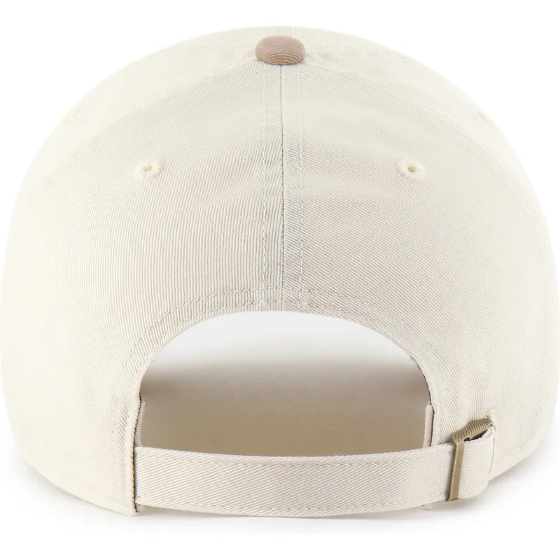 cappellino-curvo-beige-e-marrone-regolabile-clean-up-two-tone-no-loop-label-dei-new-york-yankees-mlb-di-47-brand