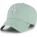 cappellino-curvo-verde-regolabile-con-logo-verde-clean-up-no-loop-label-dei-new-york-yankees-mlb-di-47-brand
