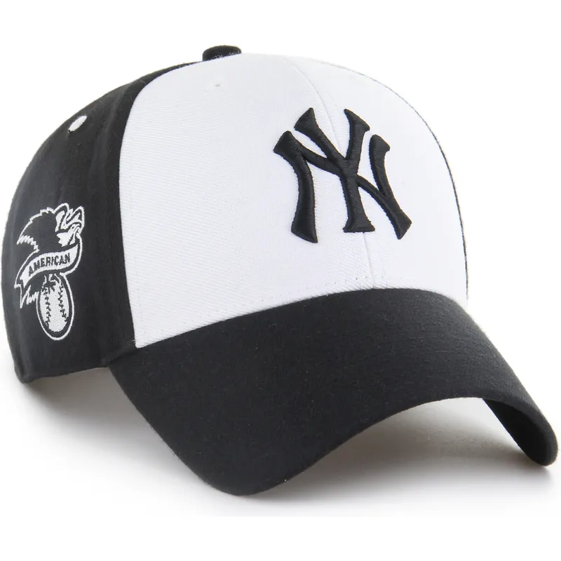 casquette-courbee-noire-et-blanche-snapback-mvp-replica-sure-shot-new-york-yankees-mlb-47-brand