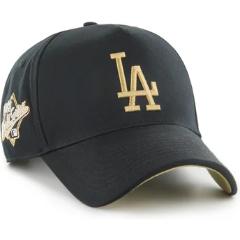 Gorra curva negra snapback MVP DT Sure Shot Two Tone Cotton de Los Angeles Dodgers MLB de 47 Brand