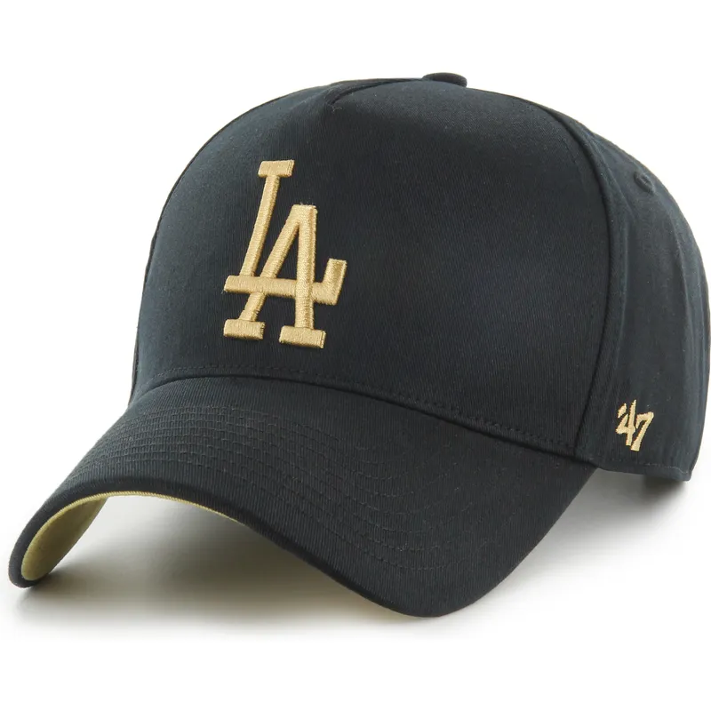 svart-bojd-keps-snapback-mvp-dt-sure-shot-two-tone-cotton-fran-los-angeles-dodgers-mlb-av-47-brand