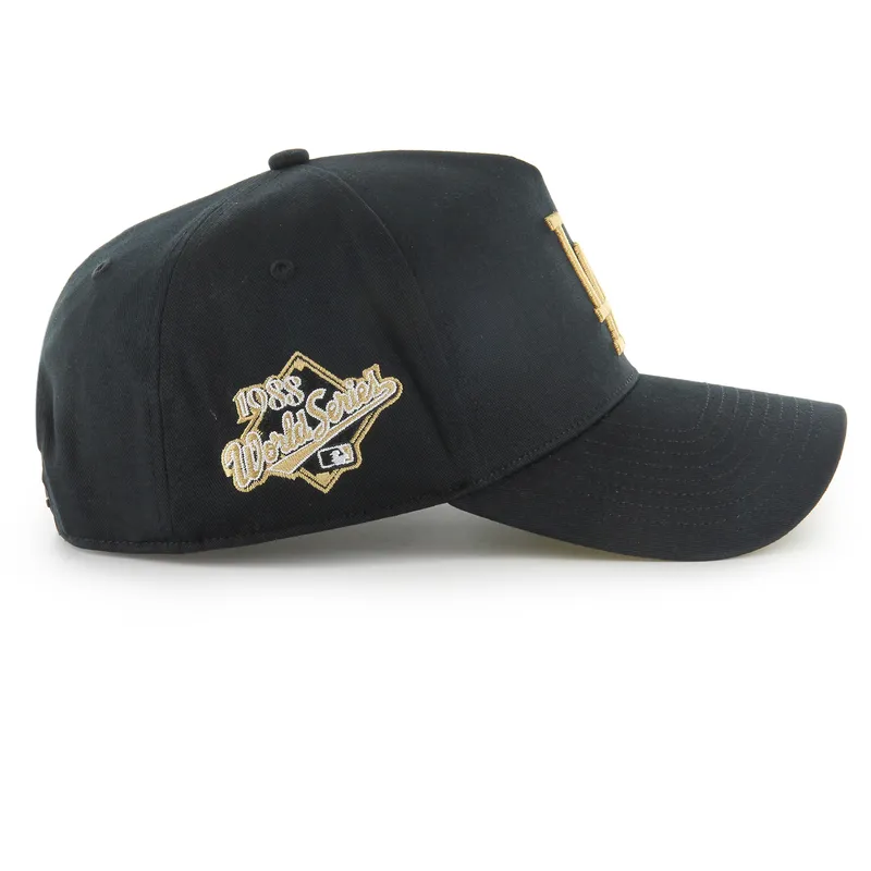 47-brand-curved-brim-mvp-dt-sure-shot-two-tone-cotton-los-angeles-dodgers-mlb-black-snapback-cap