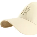 47-brand-curved-brim-mvp-dt-sure-shot-two-tone-cotton-new-york-yankees-mlb-beige-snapback-cap-with-beige-logo