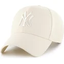 casquette-courbee-beige-snapback-avec-logo-beige-mvp-new-york-yankees-mlb-47-brand