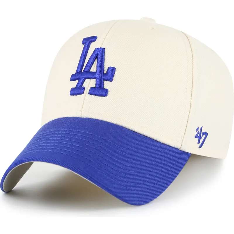 bojd-beige-och-bla-justerbar-keps-mvp-two-tone-fran-los-angeles-dodgers-mlb-av-47-brand