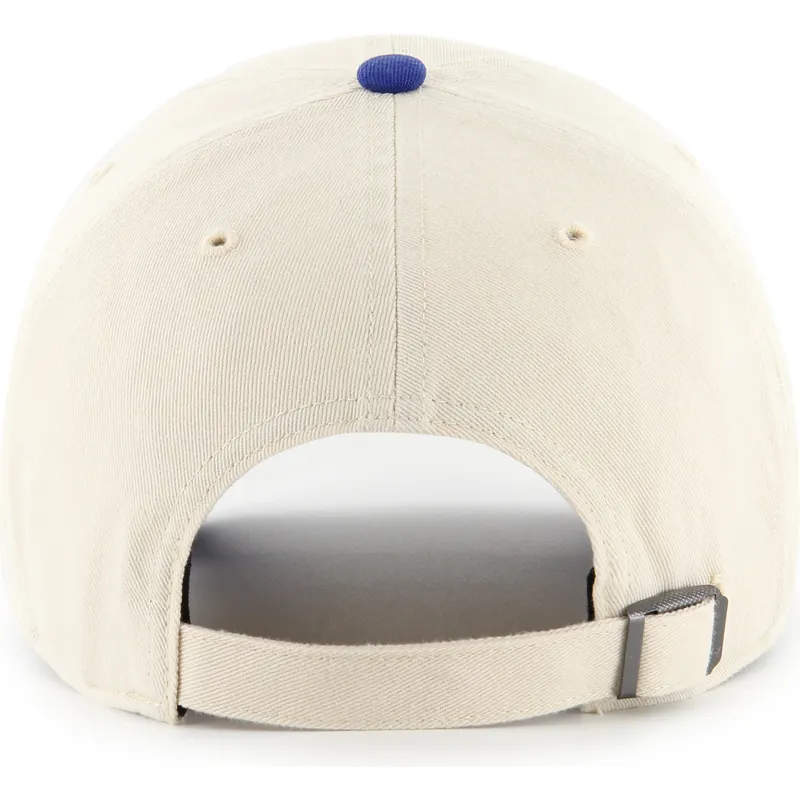 cappellino-curvo-beige-e-blu-regolabile-clean-up-base-runner-sure-shot-two-tone-dei-los-angeles-dodgers-mlb-di-47-brand