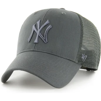 Cappellino trucker grigio con logo grigio MVP Branson di New York Yankees MLB di 47 Brand