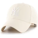 casquette-courbee-beige-snapback-mvp-natural-new-york-yankees-mlb-47-brand