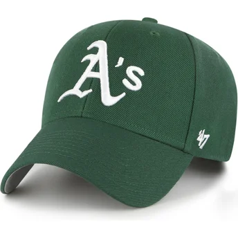 Grön böjd justerbar keps MVP Oakland Athletics MLB från 47 Brand