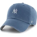 47-brand-curved-brim-clean-up-base-runner-new-york-yankees-mlb-blue-adjustable-cap