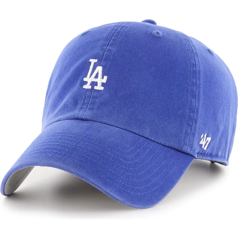 niebieska-regulowana-czapka-z-zakrzywionym-daszkiem-clean-up-base-runner-los-angeles-dodgers-mlb-od-47-brand