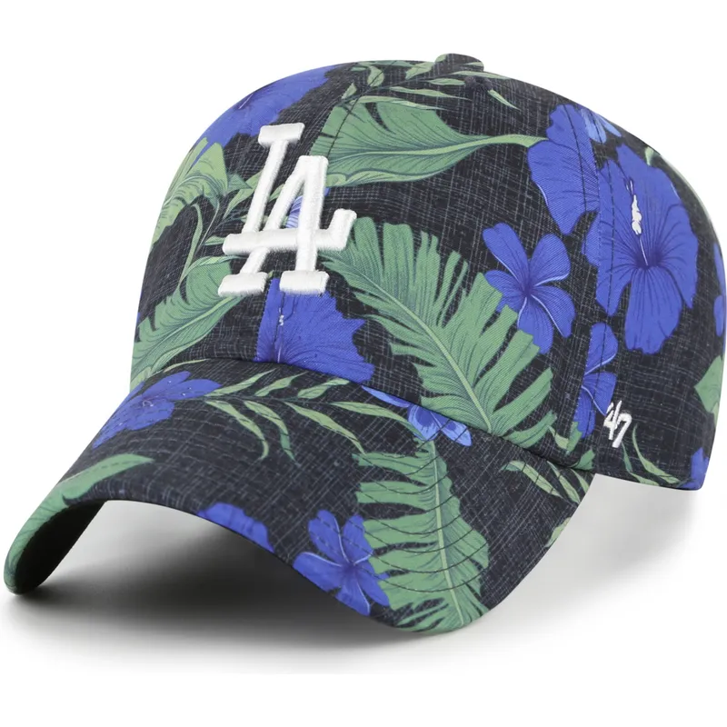 cappellino-curvo-multicolore-regolabile-clean-up-beach-side-dei-los-angeles-dodgers-mlb-di-47-brand