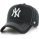 svart-justerbar-kurvad-keps-mvp-dt-contrast-stitch-fran-new-york-yankees-mlb-av-47-brand