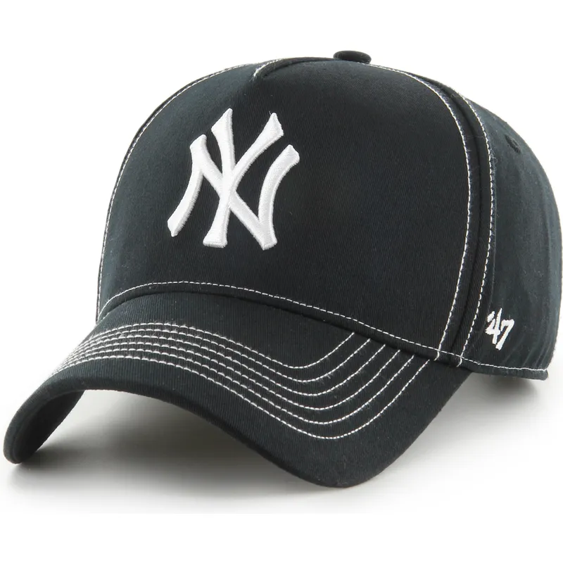 47-brand-curved-brim-mvp-dt-contrast-stitch-new-york-yankees-mlb-black-adjustable-cap