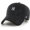 czapka-z-zakrzywionym-daszkiem-czarna-regulowana-clean-up-cord-base-runner-new-york-yankees-mlb-od-47-brand