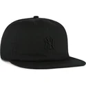 cappello-piatto-nero-snapback-con-logo-nero-captain-rl-contemporary-dei-new-york-yankees-mlb-di-47-brand