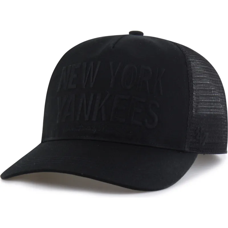 svart-truckerkeps-med-svart-hitch-contemporary-logotyp-new-york-yankees-mlb-fran-47-brand
