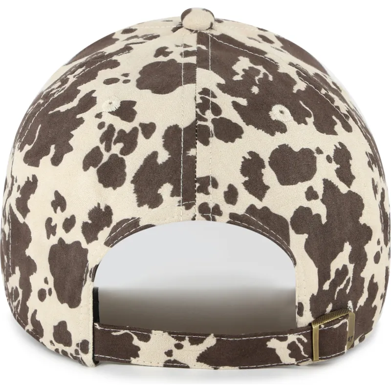 47-brand-curved-brim-brown-logo-clean-up-bessie-los-angeles-dodgers-mlb-brown-adjustable-cap