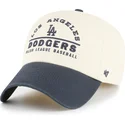 47-brand-curved-brim-clean-up-windham-los-angeles-dodgers-mlb-beige-and-navy-blue-adjustable-cap