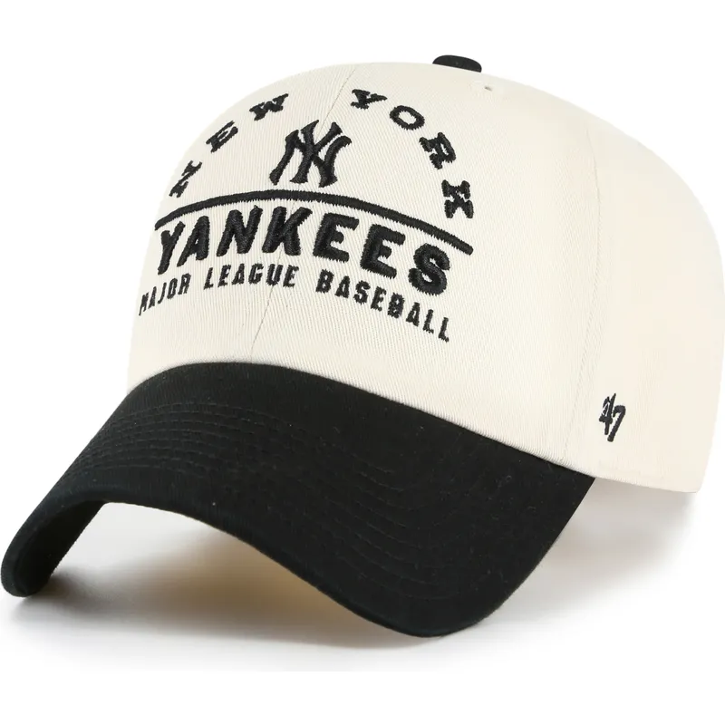 bojd-keps-beige-och-svart-justerbar-clean-up-windham-new-york-yankees-mlb-av-47-brand
