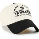 czapka-z-zakrzywionym-daszkiem-bezowo-czarna-regulowana-clean-up-windham-new-york-yankees-mlb-od-47-brand