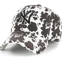casquette-courbee-blanche-ajustable-clean-up-bessie-new-york-yankees-mlb-47-brand